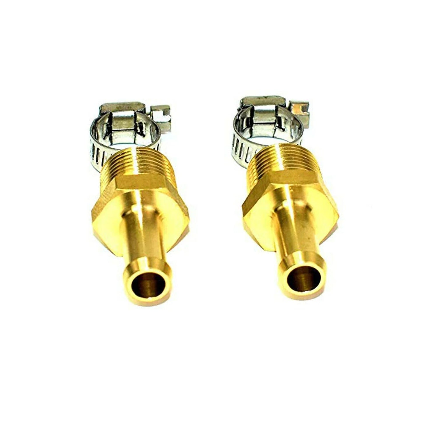5 Star Speed 3/8" NPT to 3/8" Hose Fuel Line Fitting Kit with Hose Clamps