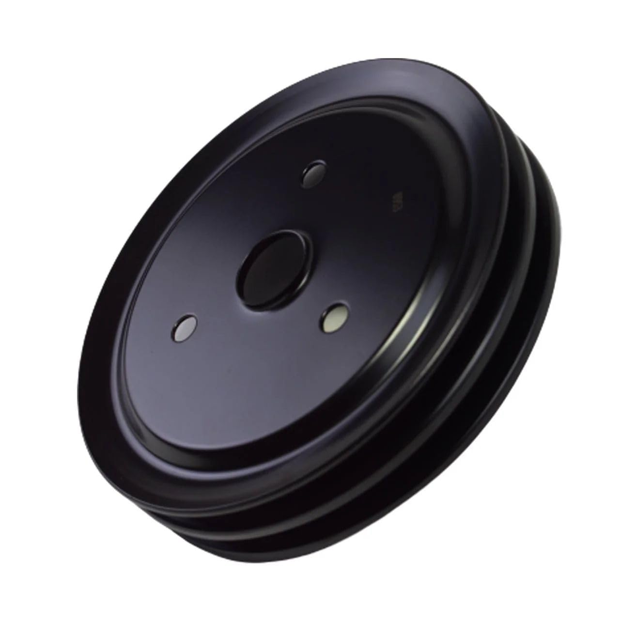 5 Star Speed Crankshaft Pulley Double-Groove SWP Short Water Pump Compatible with Small Block Chevy SBC 262 265 267 283 302 305 307 327 350 400 Black Steel