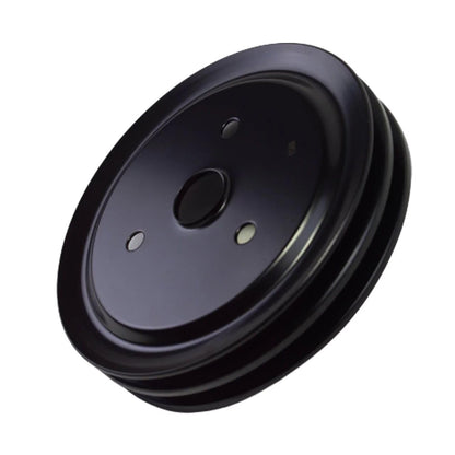 5 Star Speed Crankshaft Pulley Double-Groove SWP Short Water Pump Compatible with Small Block Chevy SBC 262 265 267 283 302 305 307 327 350 400 Black Steel