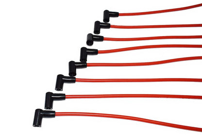 5 Star Speed 8.0mm Red Spark Plug Wire Set Compatible with Chevy GMC SBC 283 305 307 327 350 400 HEI Under Exhaust
