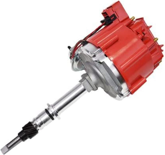 5 Star Speed HEI Distributor 65K Compatible with AMC Jeep 232 242 258 Inline-6 Red Cap