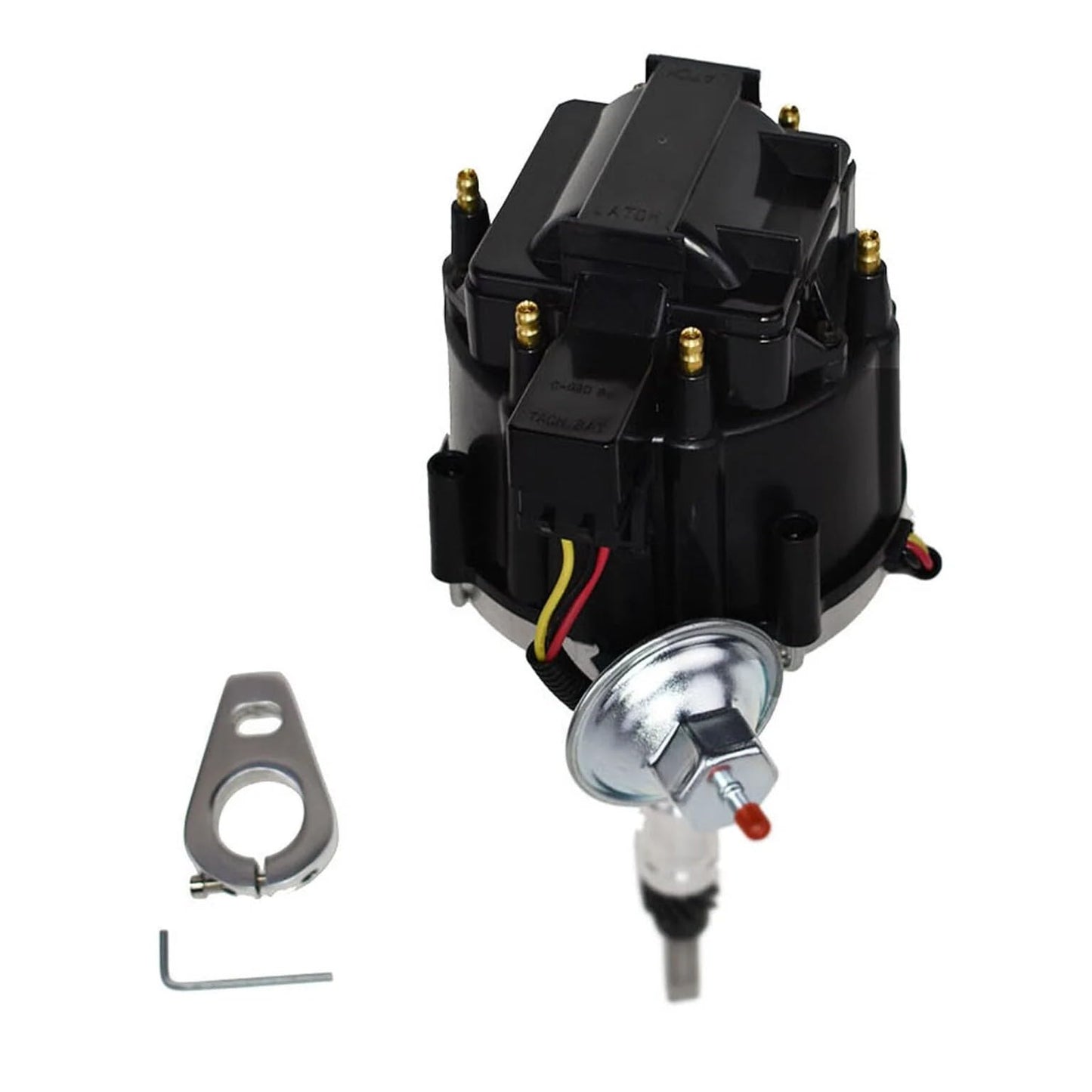 5 Star Speed HEI Distributor 65K Coil Compatible with Chevy 6 194 216 235 (1941-1962) & Toyota Land Cruiser 3.9L 4.2L Engines, Black