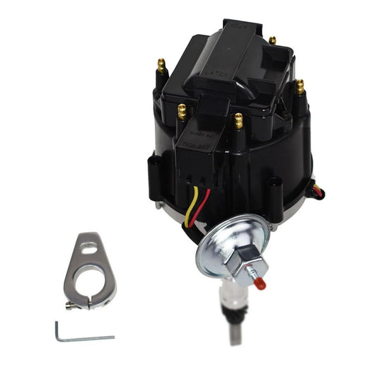 5 Star Speed HEI Distributor 65K Coil Compatible with Chevy 6 194 216 235 (1941-1962) & Toyota Land Cruiser 3.9L 4.2L Engines, Black