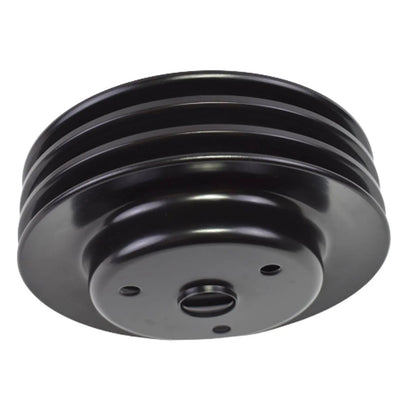 5 Star Speed Crankshaft Pulley Triple-Groove LWP Long Water Pump Compatible with Small Block Chevy SBC 262 265 267 283 302 305 307 327 350 400 Black Steel