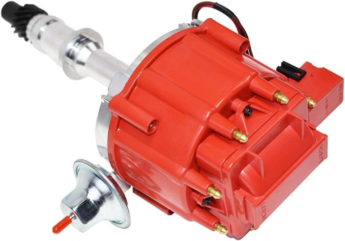 5 Star Speed HEI Distributor 65K Coil Compatible with Pontiac V8 301-455 Red Cap