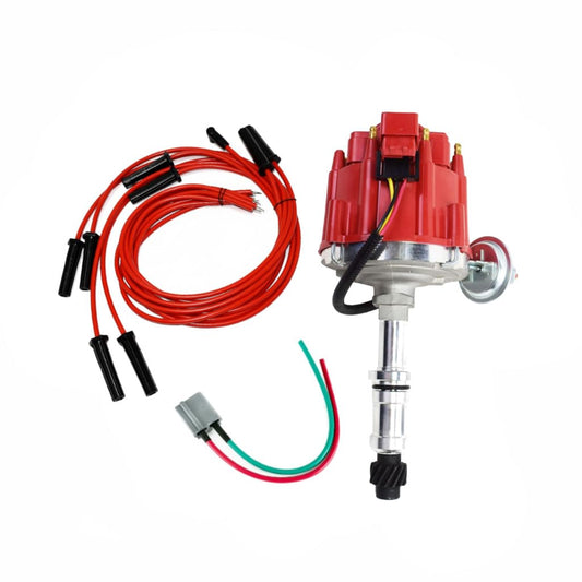 5 Star Speed HEI Distributor Kit Compatible with Buick 231 Odd Fire V6 Jeep Dauntless 225 V6 with 8.0mm Spark Plug Wires