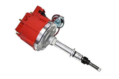 5 Star Speed HEI Distributor Compatible with Chevy GM 230 250 292 Inline 6 Engines with 65K Coil, Red Cap