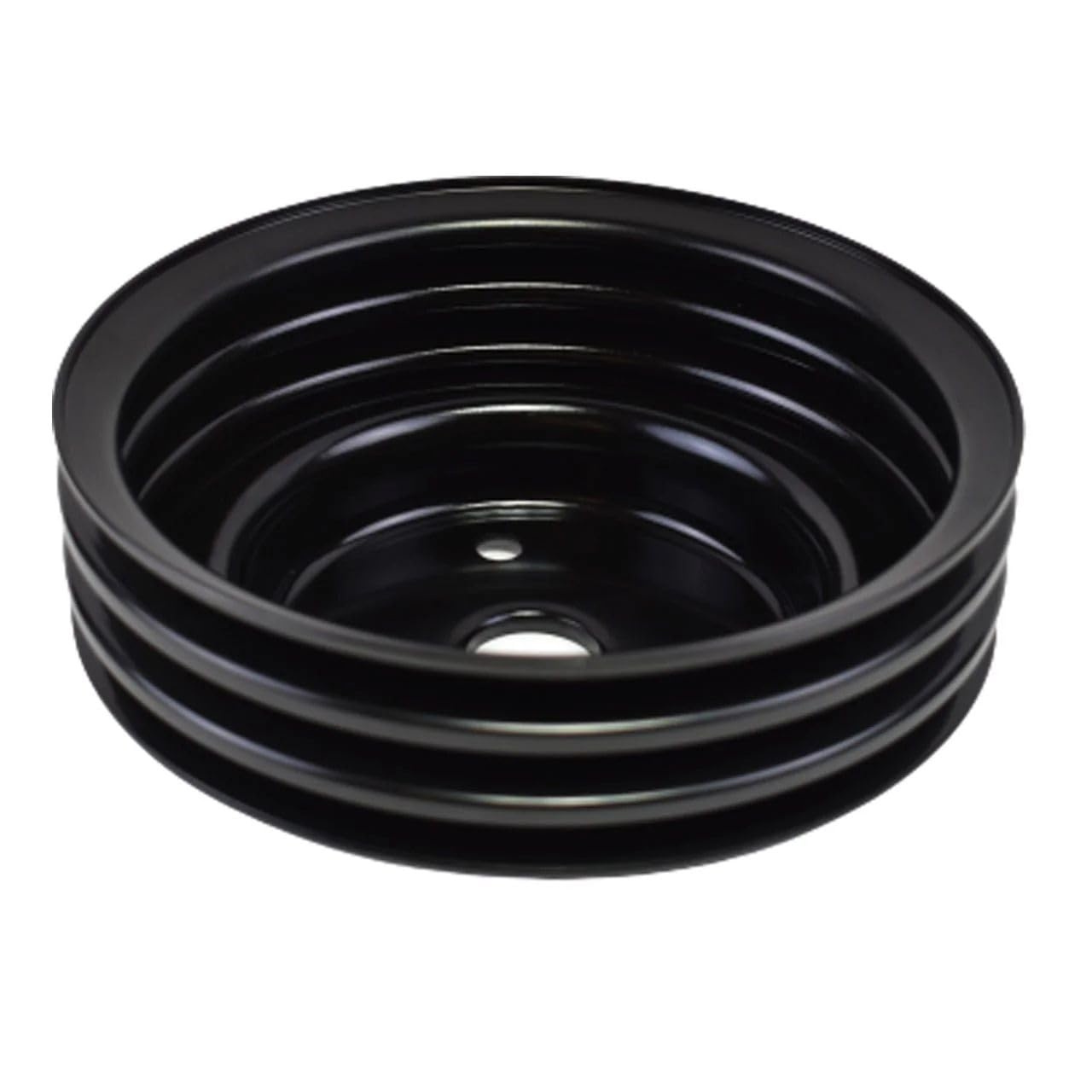 5 Star Speed Crankshaft Pulley Triple-Groove LWP Long Water Pump Compatible with Small Block Chevy SBC 262 265 267 283 302 305 307 327 350 400 Black Steel