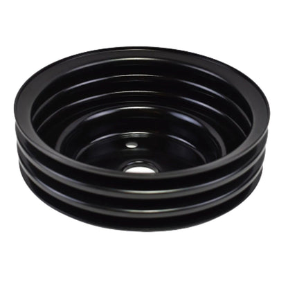 5 Star Speed Crankshaft Pulley Triple-Groove LWP Long Water Pump Compatible with Small Block Chevy SBC 262 265 267 283 302 305 307 327 350 400 Black Steel
