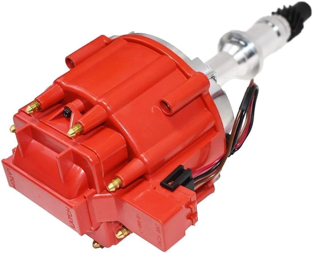 5 Star Speed HEI Distributor 65K Coil Compatible with Pontiac V8 301-455 Red Cap
