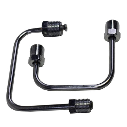 5 Star Speed Bottom Mount Proportioning Valve Line Kit Steel Chrome Compatible with 9/16 and 1/2 Ports