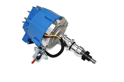5 Star Speed HEI Distributor Compatible with Ford 240 300 Inline 6 Engines with 65K Coil, Blue Cap