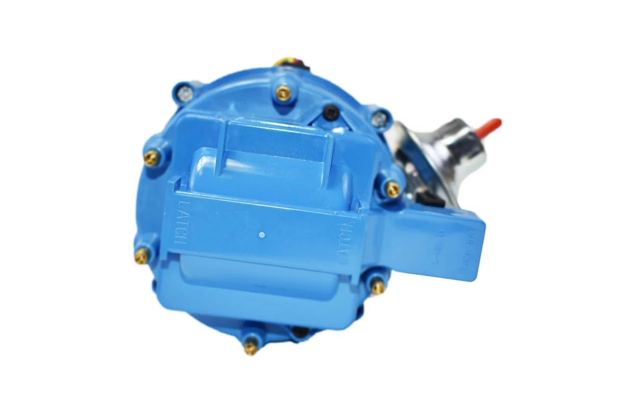 5 Star Speed HEI Distributor Compatible with Ford 240 300 Inline 6 Engines with 65K Coil, Blue Cap