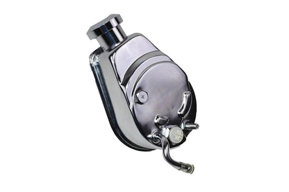 5 Star Speed Chrome Power Steering Pump Saginaw Style Compatible with Chevy GM 1955–1976