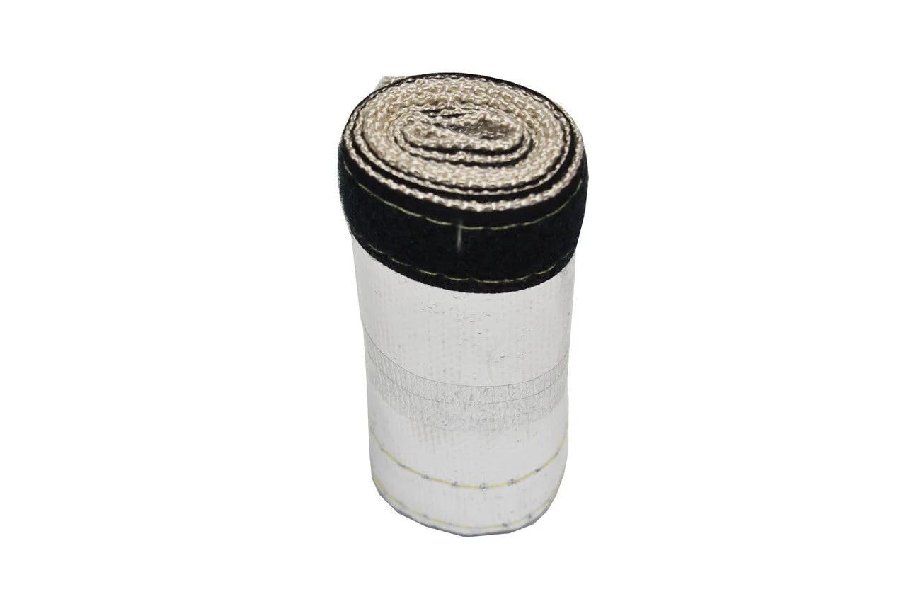 5 Star Speed Heat Shroud Aluminized Sleeving Heat Shield Protection Barrier with Hook and Loop Closure 1" x 36"