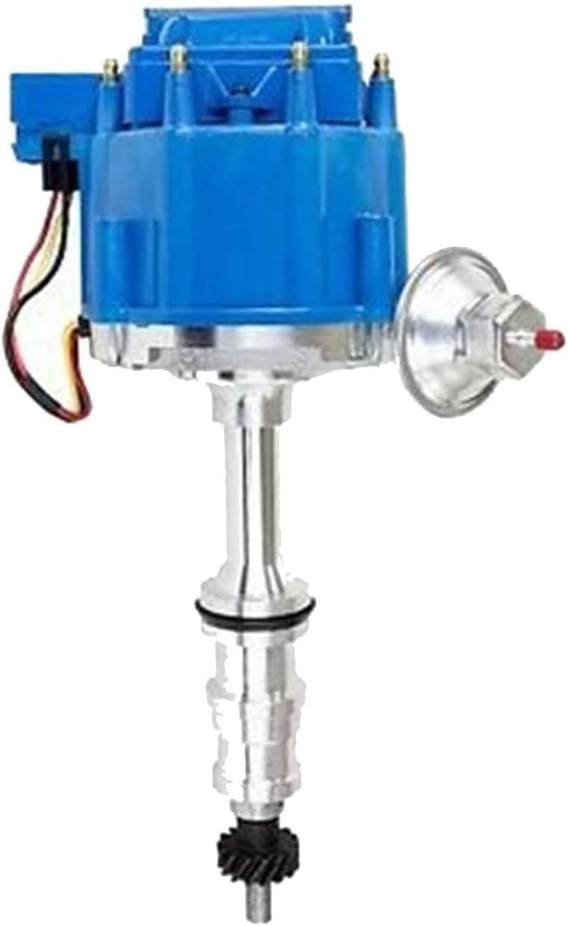 5 Star Speed HEI Distributor Kit Compatible with Ford FE 360 390 427 8.0mm Spark Plug Wires Blue