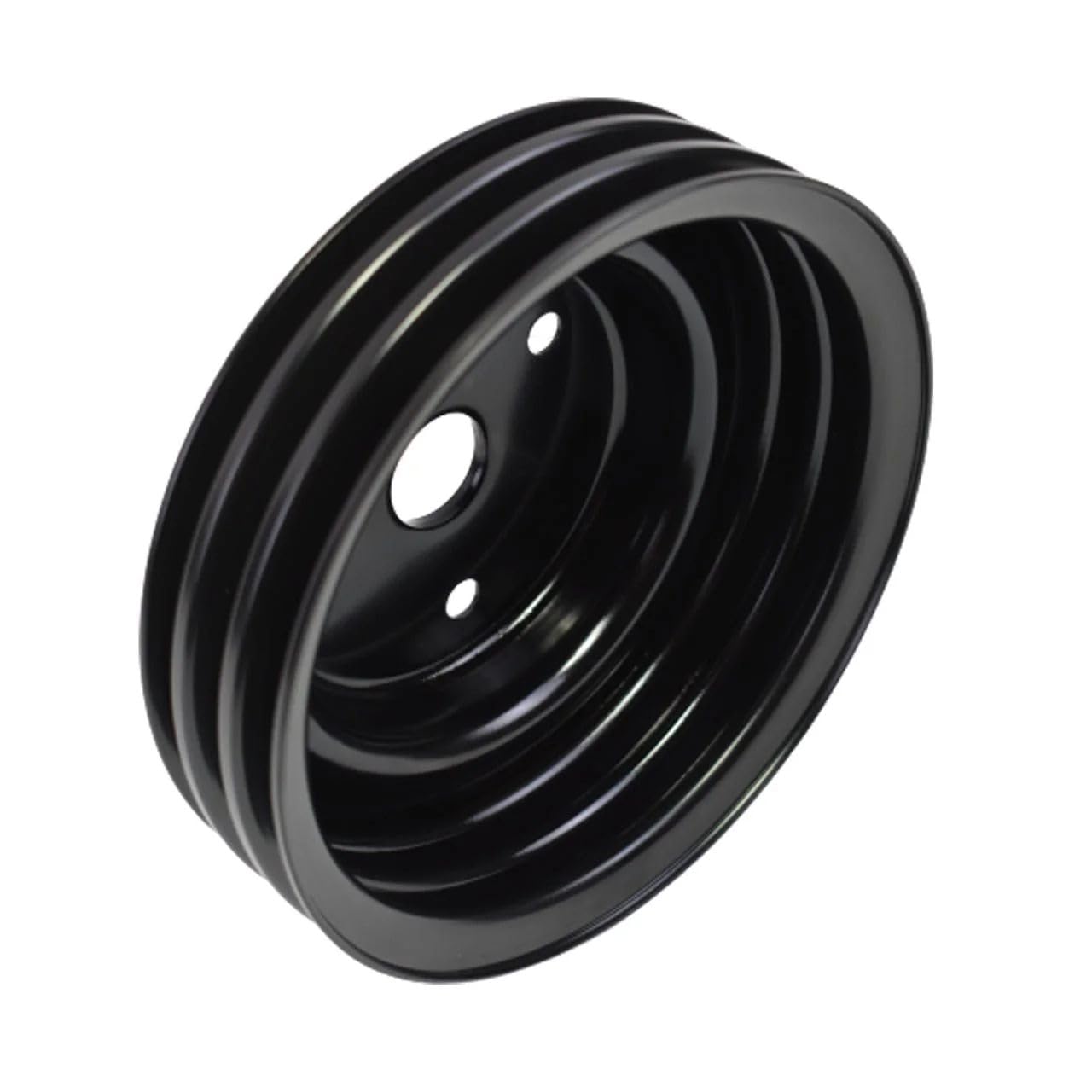 5 Star Speed Crankshaft Pulley Triple-Groove LWP Long Water Pump Compatible with Small Block Chevy SBC 262 265 267 283 302 305 307 327 350 400 Black Steel