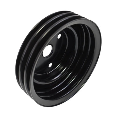 5 Star Speed Crankshaft Pulley Triple-Groove LWP Long Water Pump Compatible with Small Block Chevy SBC 262 265 267 283 302 305 307 327 350 400 Black Steel