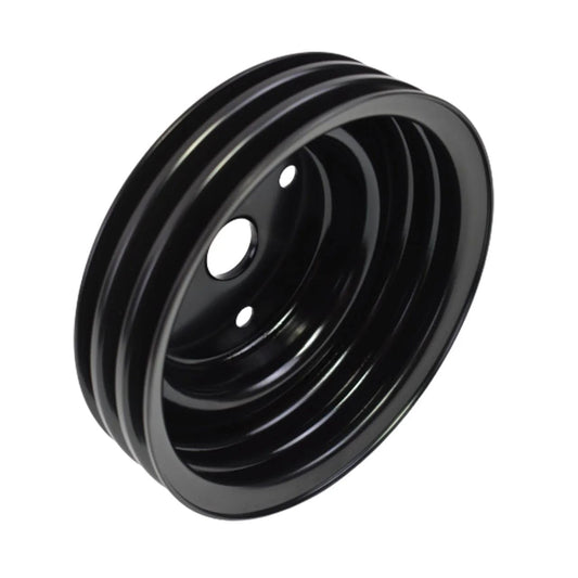 5 Star Speed Crankshaft Pulley Triple-Groove LWP Long Water Pump Compatible with Small Block Chevy SBC 262 265 267 283 302 305 307 327 350 400 Black Steel