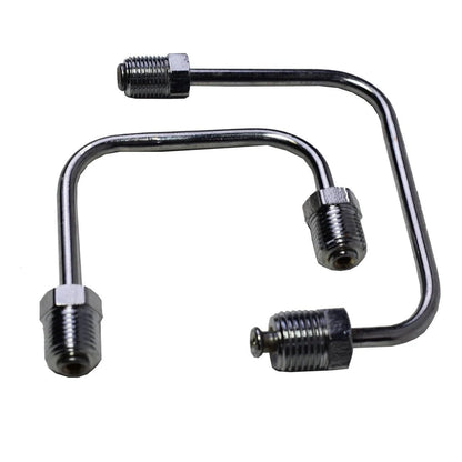 5 Star Speed Bottom Mount Proportioning Valve Line Kit Steel Chrome Compatible with 9/16 and 1/2 Ports