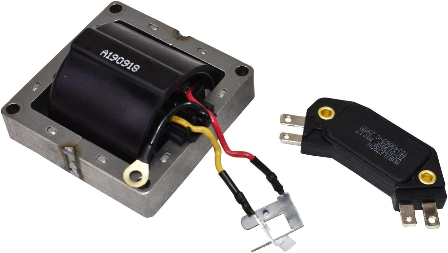 5 Star Speed HEI Distributor Tune-Up Kit with High Output Coil Compatible with GM Style V8 (Red)