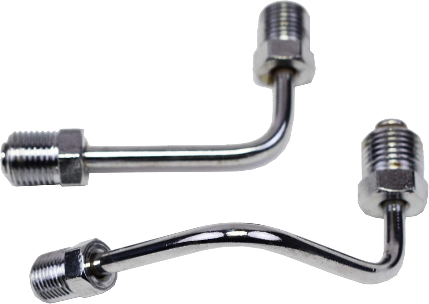 5 Star Speed Chrome Brake Line Set Compatible with Side Mount Proportioning Valve PV2 PV4 Steel