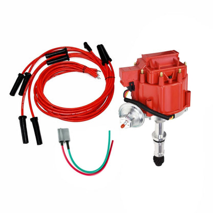 5 Star Speed HEI Distributor Kit Compatible with Buick Rover V8 215 300 340 350 with 8.0mm Spark Plug Wires