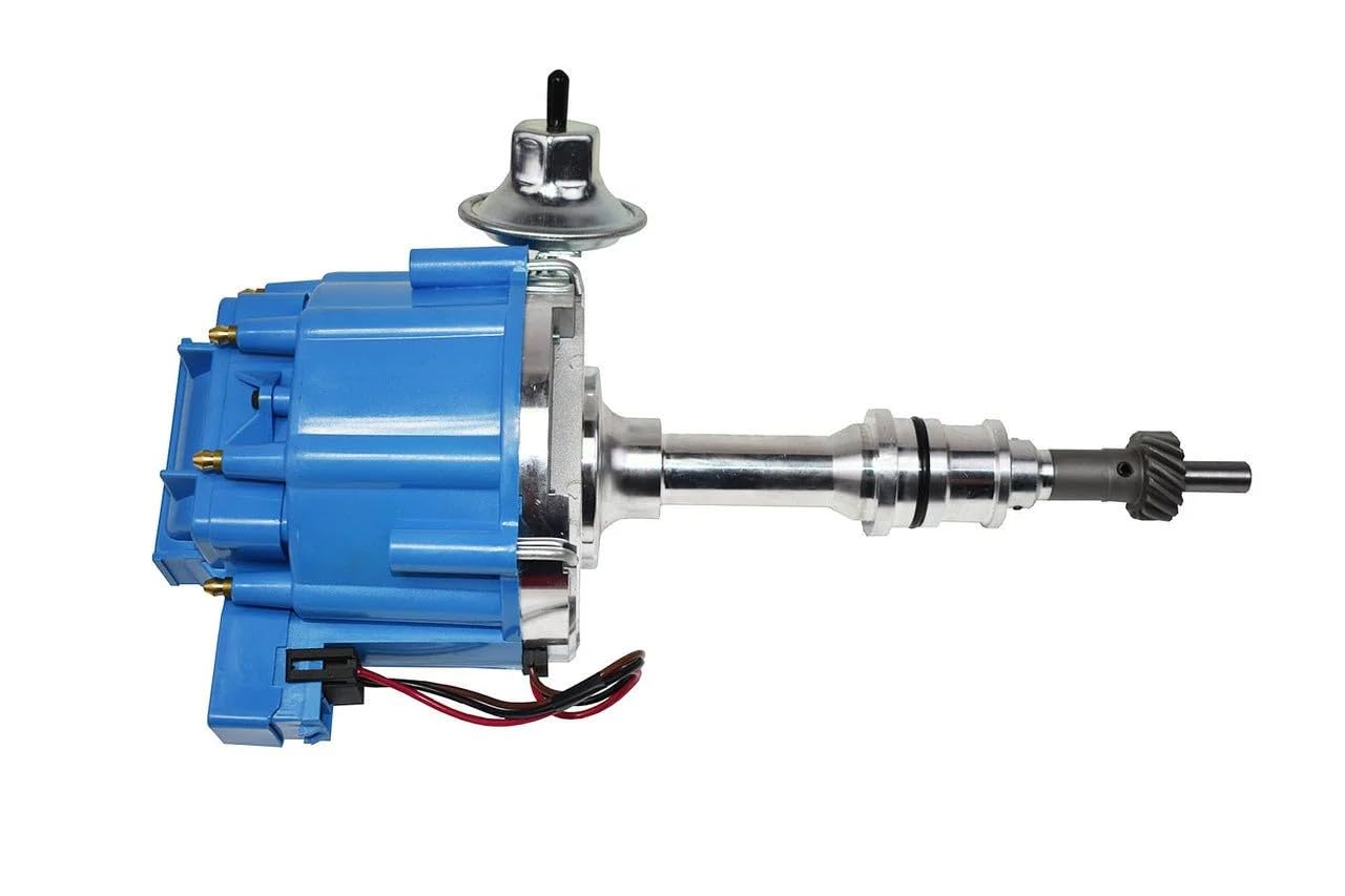 5 Star Speed HEI Distributor Blue Cap 65K Coil One Wire Compatible with Ford Small Block 260 289 302 5.0
