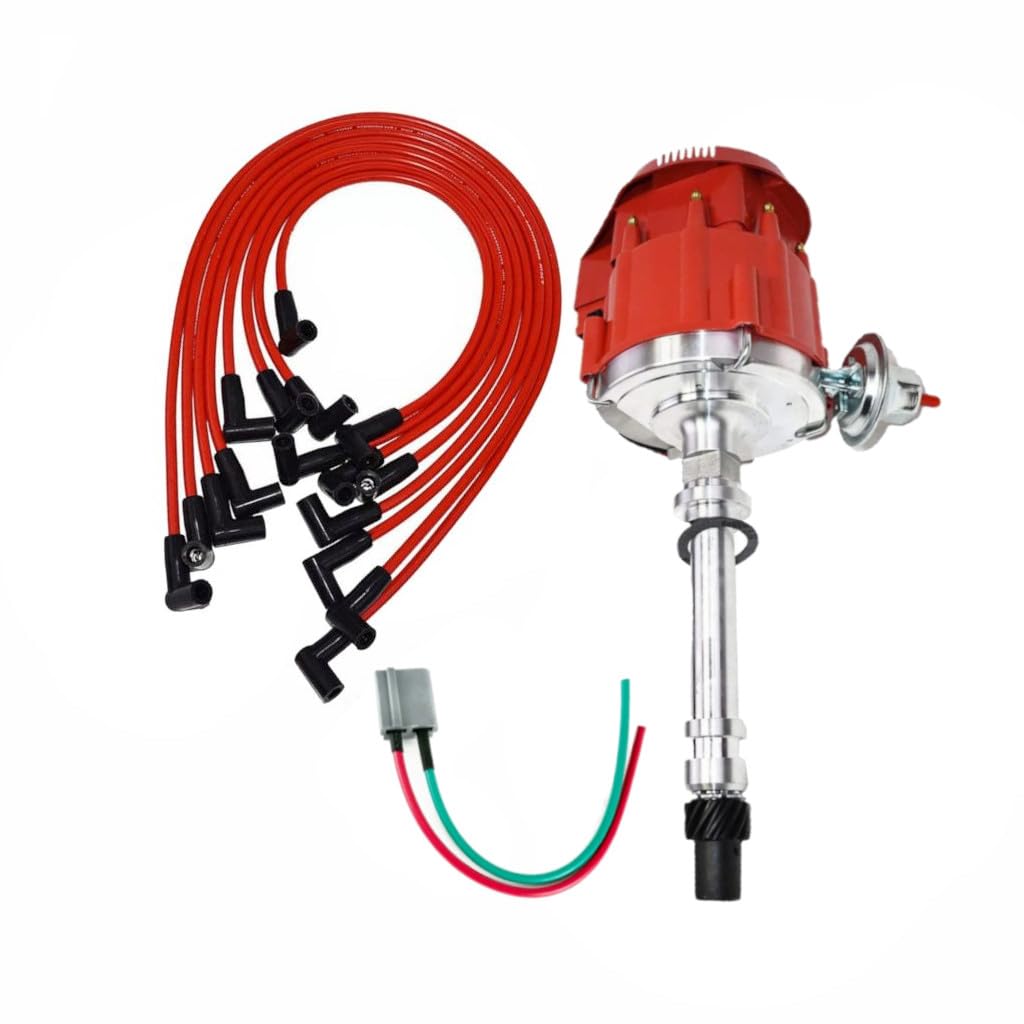 5 Star Speed Marine HEI Distributor Kit Compatible with Chevy SBC 305 307 327 350 400 Engines with 8.0mm Spark Plug Wires
