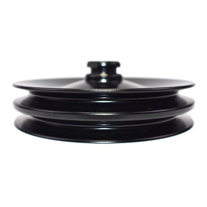 5 Star Speed Saginaw Power Steering Pump Double-Groove Steel Pulley Compatible with GM Black