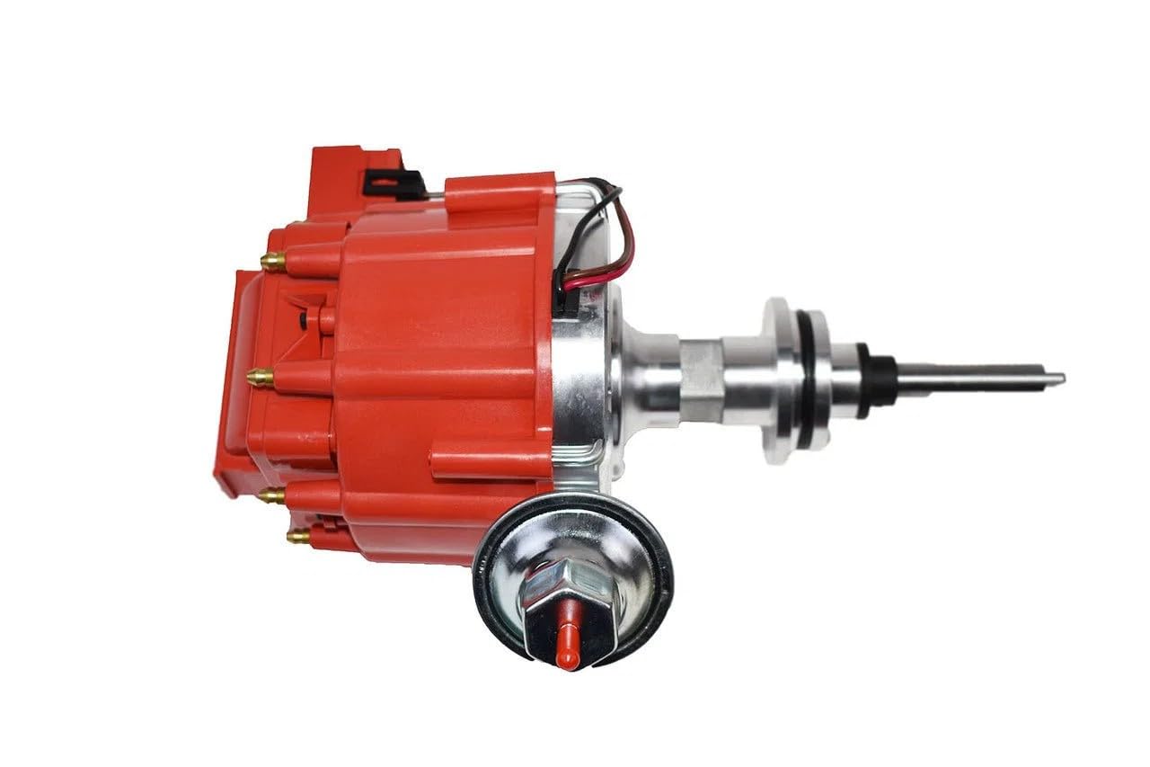 5 Star Speed HEI Distributor 65K Compatible with Dodge Mopar Plymouth 273 318 340 360 V8 Red