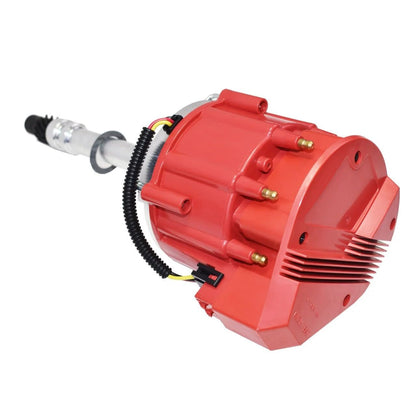 5 Star Speed Marine HEI Distributor Compatible with Chevy V8 305 307 327 350 454 502 Mercruiser Engines with 65K Coil, Red Cap