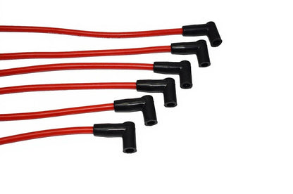 5 Star Speed 8.0mm Red Spark Plug Wire Set Compatible with Chevy GMC 4.3L Vortec V6 HEI EFI to Carb Swap