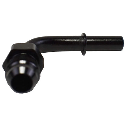 5 Star Speed LS LS1 LS2 LS3-6 AN Male Thread 90° 5/16" Quick Connect Fuel Rail Adapter Black