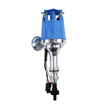 5 Star Speed Pro Series Ready to Run R2R Distributor Compatible with Ford 351C 351M 400M 370 429 460 BBF V8 Engine Blue Cap