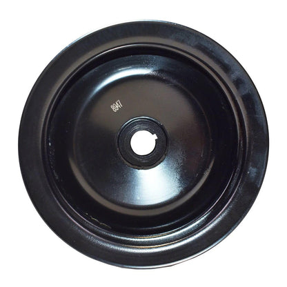 5 Star Speed Saginaw Power Steering Pump Double-Groove Steel Pulley Compatible with GM Black
