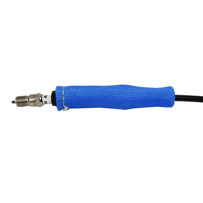 5 Star Speed Spark Plug Wire Boot Heat Shield Sleeves Blue 6" Long Set of 8