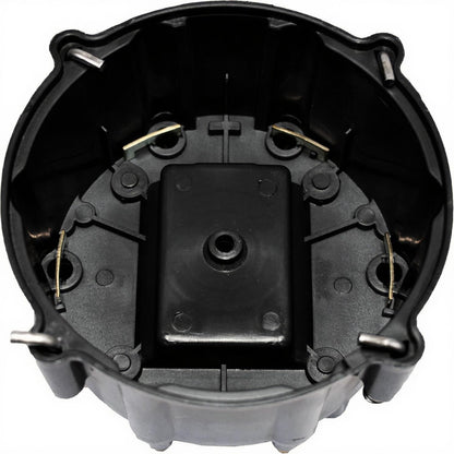 5 Star Speed HEI Distributor Cap, Rotor, and Coil Cover Kit Compatible with GM Style V6 (Black)