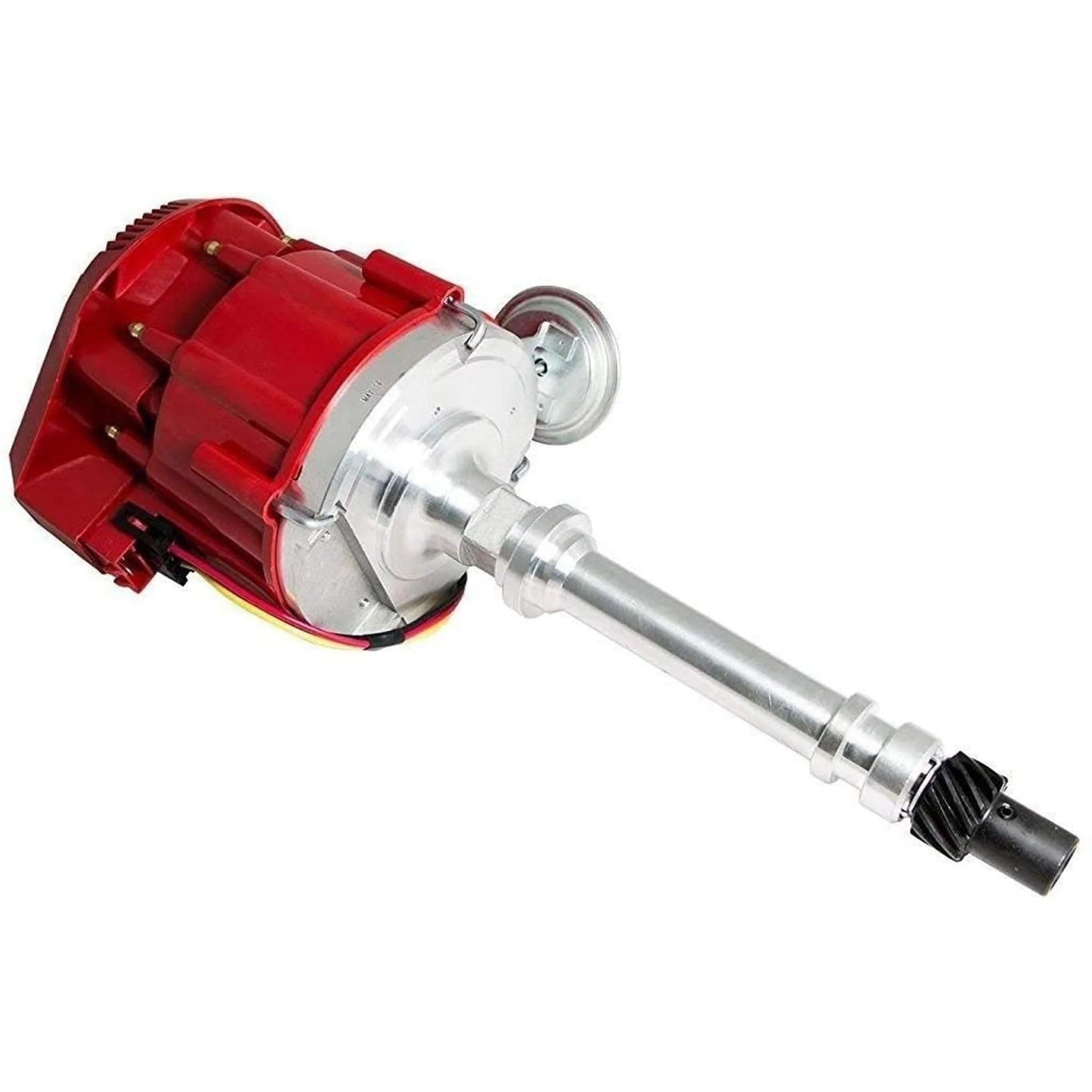 5 Star Speed HEI Distributor Kit Compatible with Chevy GM Small Block SBC 283 305 307 327 350 400 with 8.0mm Under Exhaust Spark Plug Wires Red Cap