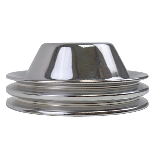 5 Star Speed Water Pump Pulley Double-Groove SWP Short Water Pump Compatible with Small Block Chevy SBC 262 265 267 283 302 305 307 327 350 400 Chrome