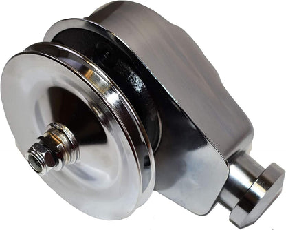 5 Star Speed Chrome Power Steering Pump Pulley 1 Groove 5/8 Keyway Compatible with Chevy GM 1955–1972