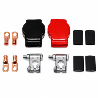 5 Star Speed Car Auto Battery Terminal Connector Military Spec Top Post Kit Compatible With Automotive Battery Applications 12-Piece Set