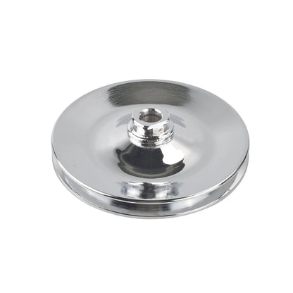 5 Star Speed Chrome Power Steering Pump & Single Groove Pulley Compatible with Saginaw GM Hot Rod Applications