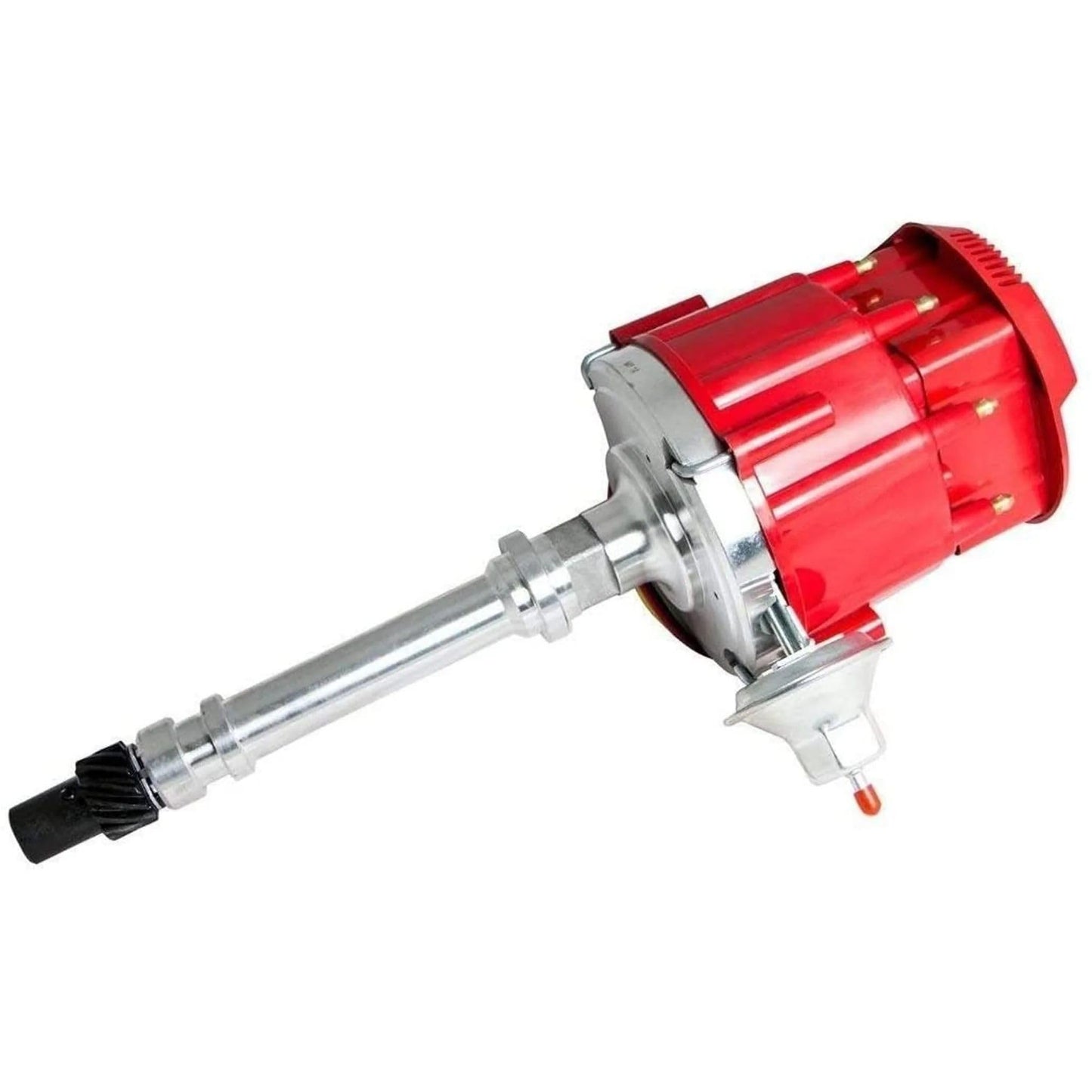 5 Star Speed HEI Distributor Kit Compatible with Chevy GM Small Block SBC 283 305 307 327 350 400 with 8.0mm Under Exhaust Spark Plug Wires Red Cap