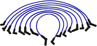 5 Star Speed HEI Distributor Kit Compatible with Ford 351W Windsor V8 Engines with 8.0mm Spark Plug Wires Blue