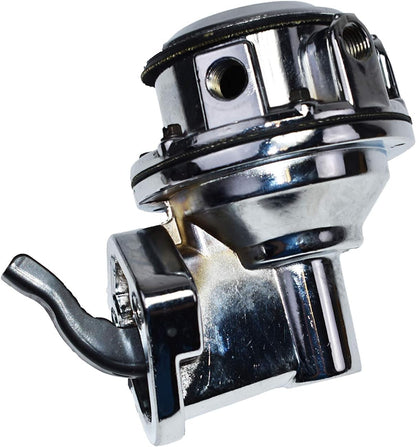 5 Star Speed Mechanical Fuel Pump 6 PSI 80 GPH Chrome Compatible with Chevy GMC Small Block 262–400 CID