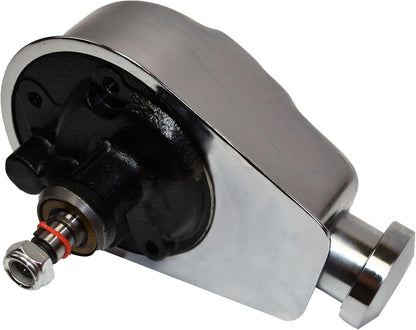 5 Star Speed Chrome Power Steering Pump Saginaw Style Compatible with Chevy GM 1955–1976