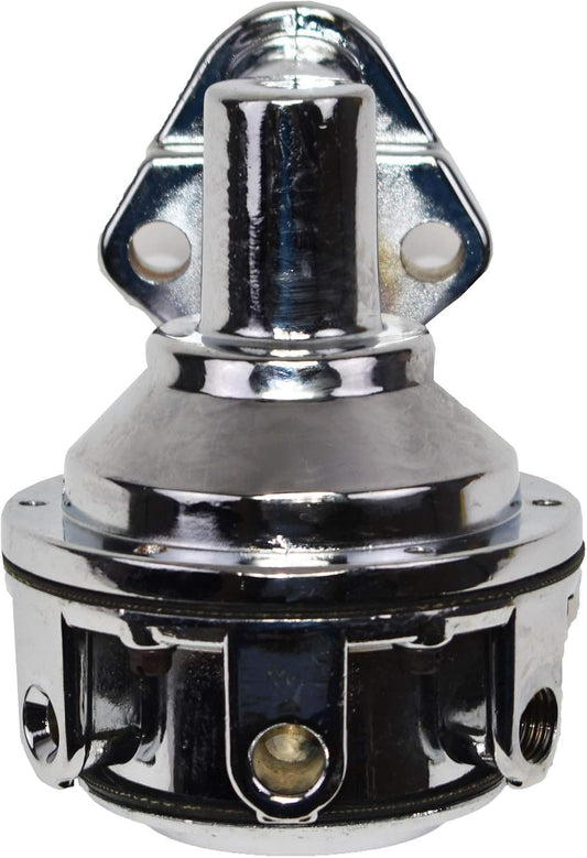 5 Star Speed Mechanical Fuel Pump 6 PSI 80 GPH Chrome Compatible with Chevy GMC Small Block 262–400 CID