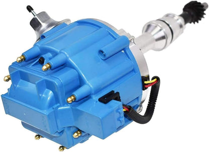 5 Star Speed HEI Distributor with High Output Coil Compatible with Ford Big Block V8 351C 351M 400 429 460 Blue Cap