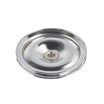 5 Star Speed Chrome Power Steering Pump & Single Groove Pulley Compatible with Saginaw GM Hot Rod Applications